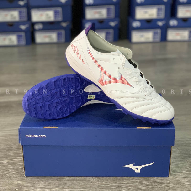 Giày đá bóng Mizuno Morelia Neo III Pro AS - P1GD218462 Trắng Xanh Hồng